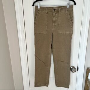 Madewell Women's Tan Cropped Pants